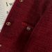 Elegant Burgundy Short Tweed Jacket For Women - Winter Fashion Outerwear With Thickened Lining, Classic Round Neck, Button Detail, Petite_ecoleips.com
