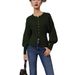 Essential Solid Color Knit Sweater - Women's Oversized Pullover With Comfortable Core-Spun Yarn (Olive Green, S-Xxl)_ecoleips.com