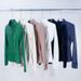 Women's Gold-Zipper Yoga Jacket – Lightweight Nylon-Spandex Workout Top, Breathable & Stylish (7 Colors, S-Xxxl)_ecoleips.com