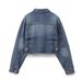 Women's Denim Jacket & Wide Leg Jeans Set - Stylish Cropped Button-Up Top With High Waist Slimming Pants For Casual & Office Wear_ecoleips.com