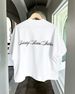 Cross Border Trendy American Summer New Creative Letter Printing Personality Street Round Neck Loose Short Sleeve T Shirt Short Sleeve_ecoleips.com