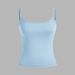 Aria Basics Aria Basics European American Style Thin Strap Camisole With Beautiful Back, Sexy Soft, Skin-friendly Sports Top, Slimming And_ecoleips.com