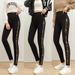 Fall New Arrival Gold Rhinestone Leggings For Women - High Waist Slimming Stretchy Pants, Sexy Animal Print & Glamorous Studs, Versatile Casual_ecoleips.com