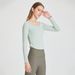 Wrinkle Nude Yoga Top Women's Quick Drying Fitness Clothes High Elastic Tight Sports Long Sleeves_ecoleips.com