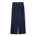 Women's Clothing ZARZ Contrast Stitch Jacket & Wide-Leg Pants Set – Trendy Two-Piece Outfit For Women_ecoleips.com