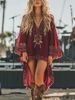 Music Festivals, Rock Parties, Carnivals, Vintage Wasteland Style, Ethnic Style, Loose Plus Size Dresses_ecoleips.com