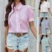 Diyun Cross-Border European And American 2025 Spring Summer Women's Tops Elegant Casual Solid Color Button Cardigan Lace_ecoleips.com