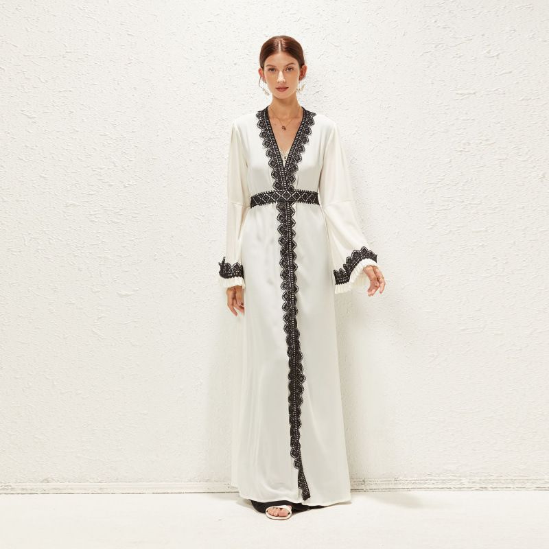 Verve New Fashion Muslim Arab Pakistani Elegant Two-Piece Set_ecoleips.com