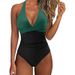 Women's Clothing One Piece Swimsuit Cross Bag Multi Color Backless Lace Up Sexy Swimsuit_ecoleips.com