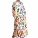 Aria Basics Aria Basics 2026 Spring New European And American Cross-Border Women's Lantern Printed Turn-Down Collar Waist-Cinching Long Sleeve_ecoleips.com