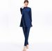 Muslim Conservative Swimwear Hui Ethnic Two-Piece Hooded Swimsuit Set L098_ecoleips.com