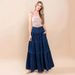 Cross-Border European And American Summer Ins Street Style Low Waist Vintage Vacation Cake Versatile Denim Skirt Women's_ecoleips.com