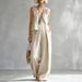 Women's Clothing Women's Sexy Urban Shirt Set Sleeveless Trouser Set For Formal & Casual For Women Sexy Urban Shirt_ecoleips.com
