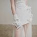 Satin Travel Photography Light Wedding Strapless Bride Short For Marriage Registration Engagement Fairy-like White Dress_ecoleips.com