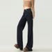 Denim Blue Wide-leg Jeans Women, New Spring And Autumn Style, High-waisted, Loose Straight Fit, Suitable For Petite_ecoleips.com