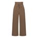 Women's Summer Casual Workplace Elegant Commuting Style Fashion Bow High Waist Wide Leg European And American_ecoleips.com