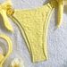 Women's Floral Bikini Swimsuit - Sexy Solid Color Beachwear With Comfortable Fit For Summer Vacation & Pool Party_ecoleips.com