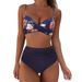 Women's Clothing Thickened Swimsuit Split High Waist Belly Covering Tight Sexy Bikini_ecoleips.com