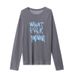 Sikan American Casual Style Cool Tencel Semi-transparent Letter Print Loose Sunscreen Long-sleeve T-shirt SN5996_ecoleips.com
