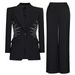 Women's Clothing Spot Autumn And Winter New Internet Celebrity Style Beaded Suit Two Piece Suit Temperament Women's Suit Pants Suit_ecoleips.com