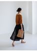 Women's Linen Large Slit Skirt Pants One Piece Loose Wide Leg Casual Nine Point Fake Two Piece Cotton Spring Summer_ecoleips.com