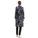 Digital Print Full Wrap Three Piece Swimsuit Loose Beachwear Conservative Muslim Surf Suit For Women_ecoleips.com