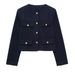 Women's Clothing New Autumn And Winter High End Round Neck Short Jacket For Women_ecoleips.com