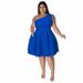 plus Size Women's Sleeveless Dress Multi Color European And American Style Full Skirt Summer Regular Thickness_ecoleips.com
