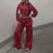 Popular Wo's Fashion Casual Suits On In Europe And America: Long-sleeve Versatile Sweatshirt Sports Set For_ecoleips.com
