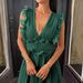 Sexy Deep V Solid Long Dress Women Formal Evening Party Vacation Outfit_ecoleips.com