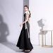 Women's Clothing Autumn New One Shoulder Celebrity Temperament Banquet Dress Slim Long Daily Dress_ecoleips.com