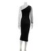 Women's Clothing Design Sense Fashion Sequins Stitching One Shoulder Oblique Collar Temperament Dress Long Dress_ecoleips.com