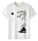 Women's T-Shirts Tshirt Muscle Freaks Cherry Blossoms Zen Style Art_ecoleips.com