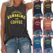 2021 New Cross-Border European And American Women's Tank Top SUNSHINE Printed Round Neck Sleeveless T-Shirt_ecoleips.com