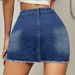 European And American Style Short For Women 2025, New Cross-border Ripped Slim-fit Bodycon Denim Skirt In Stock_ecoleips.com