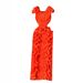 Women's Clothing High End Dress High End Luxury Niche Pleated Three Dimensional Ruffles Slim Long Temperament Dress_ecoleips.com