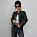 Elegant & Stylish Women's Long Sleeve Jacket - Slim Fit Zip-Up Coat For Fall & Winter - Breathable Polyester Fabric_ecoleips.com