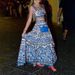 Women's Square Neck Printed Set Spring Fashion Full Skirt Suspender Outfit Style_ecoleips.com