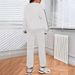 Women's Casual Versatile Two Piece Suit Letter Print Thickened Jogger Set Fashion Print_ecoleips.com
