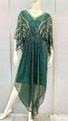 Women's Clothing New Women's Heavy Beaded Sequins V Neck Bat Sleeves Evening Dress Long Skirt Party Bridesmaid High End_ecoleips.com