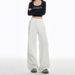 White High-waisted Straight-leg Jeans For Women, 2025 Autumn New Women's Fashion, Loose-fitting Slimming Narrow Wide-leg_ecoleips.com