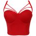 Women's non-slip triangle camisole waistcoat molding bodice sexy with underwire backless wrap chest on the day Always wearable_ecoleips.com