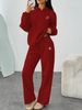 Trendy Coin Print Hoodie & Wide-Leg Pants Set – Streetwear Loungewear For Men & Women Relaxed Wide-Leg Fit-A_ecoleips.com