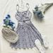 2025 Summer New European And American Cross-Border Women's Fashion Vacation Style V-Neck Tie Sexy Floral Strap Dress_ecoleips.com