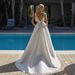 Wedding Dress Surface Summer New Bride Simple Deep V Neck Slimming Perspective Travel Shooting Trailing Soft Yarn Slim_ecoleips.com