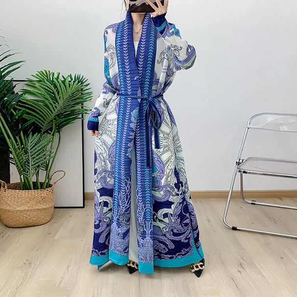 Women's Clothing fashionable and elegant cardigan dress belt robe hot style_ecoleips.com
