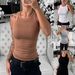 Women's Slim Fit Solid Color Vest Sexy Versatile Layering Staple for Summer Sophisticated Clothing Top_ecoleips.com