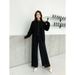 French-Inspired Lace Blouse & Wide-Leg Pants Set – Elegant & Flowy Two-Piece Outfit (S-XL, Boho Chic & Office Ready)_ecoleips.com