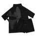 Women's Clothing Solid Color New Beach Sunscreen Mesh Shirt Shorts Four Piece Swimsuit_ecoleips.com