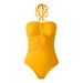 Women's Clothing Solid Color Swimsuit Sexy Swimsuit One Piece Two Piece Suit_ecoleips.com